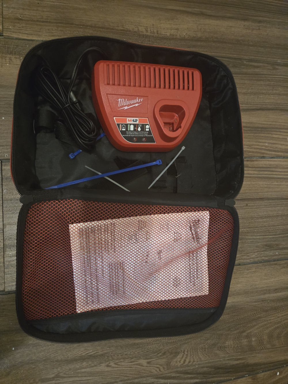 Milwaukee M12 Charger Cat with Soft Fuel Tool Case 12" x 7" x 3" NO BATTERY